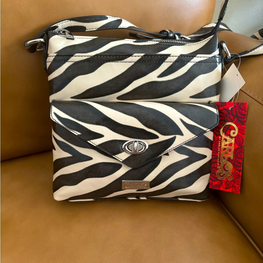 Zebra printed purse 🦓
